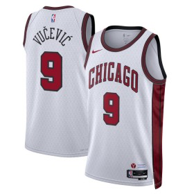 Dres Chicago Bulls Nikola Vucevic 9 Nike 2022-23 City Edition Bijela Swingman